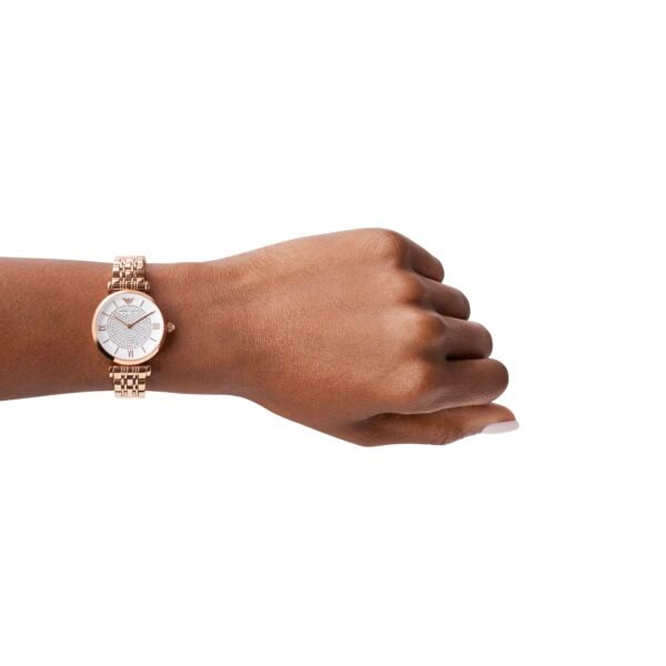 Emporio Armani Rose Gold Tone Analogue Watch AR11244 - Image 3