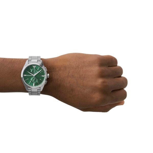 Emporio Armani Silver-Tone Chronograph Watch AR11480 - Image 3