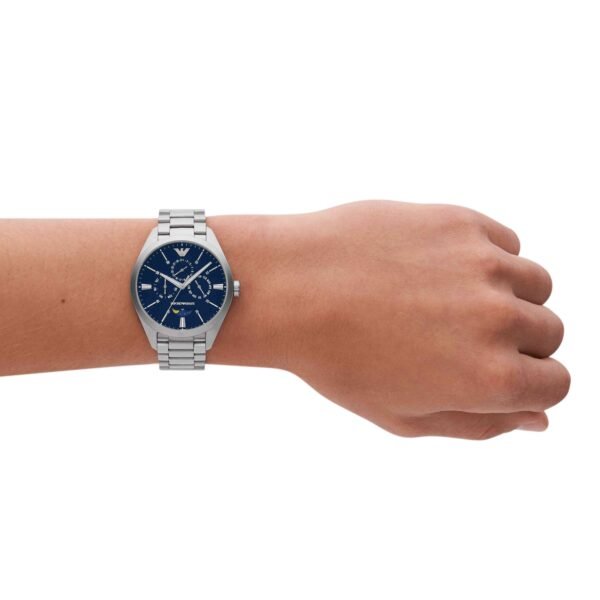 Emporio Armani Silver Tone Chronograph Watch AR11553 - Image 3
