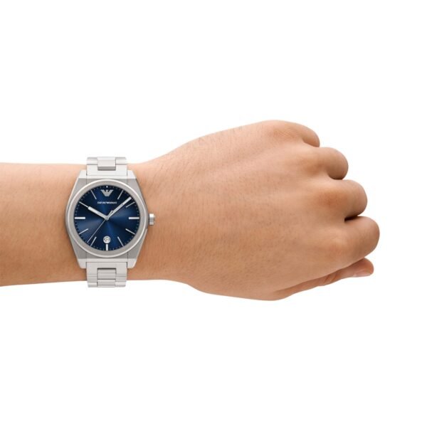 Emporio Armani Silver Tone Analogue Watch AR11620 - Image 3