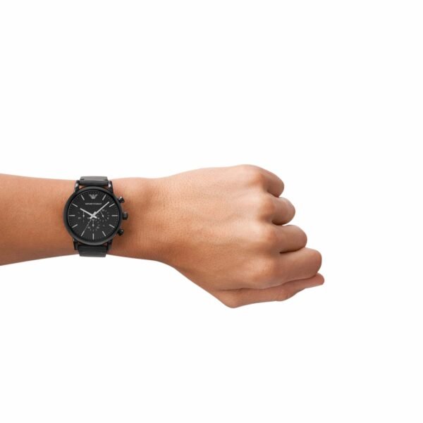 Emporio Armani Black Chronograph Watch AR1918 - Image 3