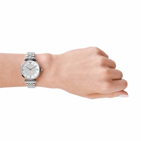 Emporio Armani Silver-Tone Analogue Watch AR1925 - Image 3