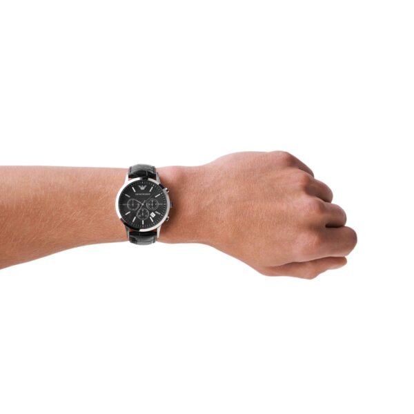 Emporio Armani Black Chronograph Watch AR2447 - Image 3