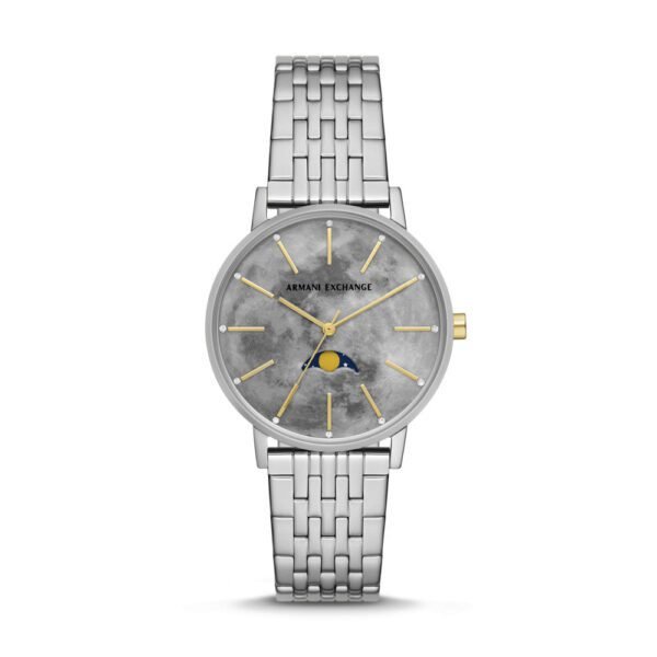Armani Exchange Moonphase Multifunction Stainless Steel Watch AX5585