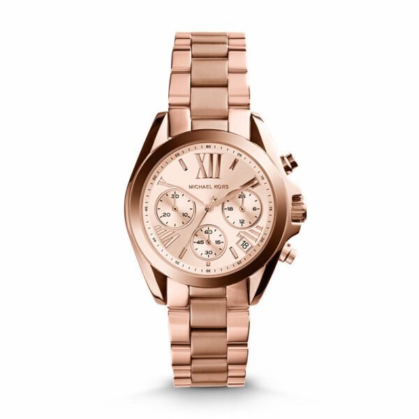 Michael Kors Rose Gold-Tone Bradshaw Mini Watch MK5799
